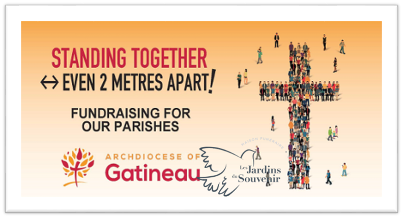 2021 fundraising campaign for our parishes: Standing together ↔ even 2 metres apart!